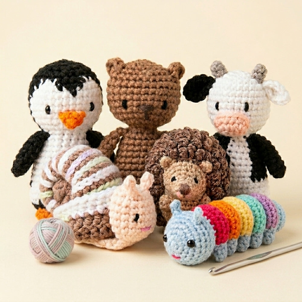 Crochet Book Bundle: 5 Adorable Patterns + 1 FREE Bonus Pattern
