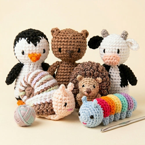 Crochet Book Bundle: 5 Adorable Patterns + 1 FREE Bonus Pattern