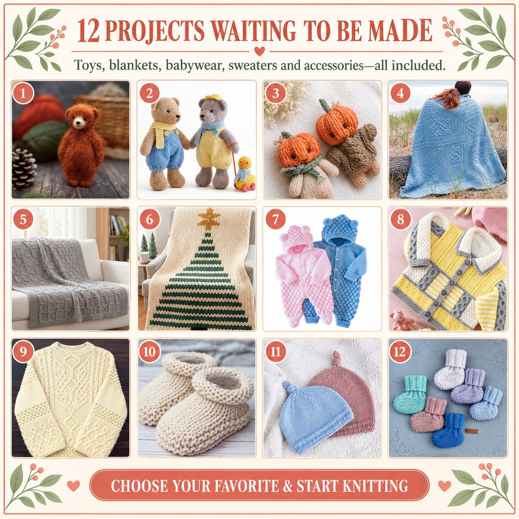 12 Beautiful Creations. One Unforgettable Knitting Journey.