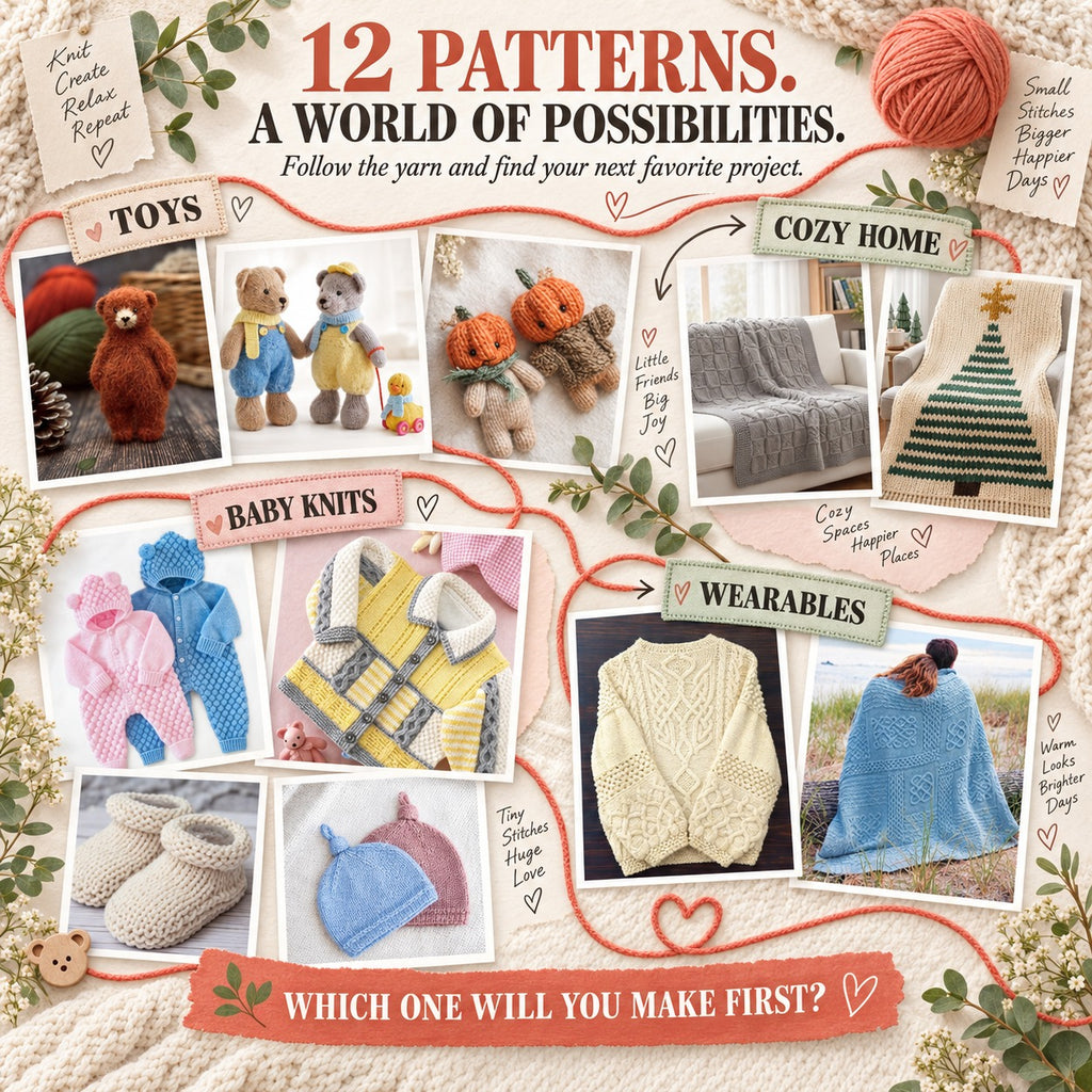 12 Beautiful Creations. One Unforgettable Knitting Journey.
