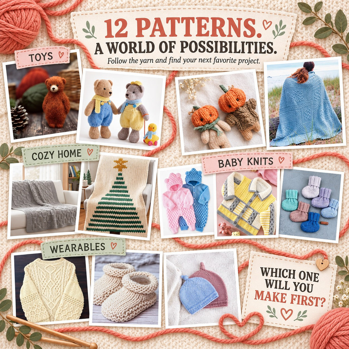 12 Beautiful Creations. One Unforgettable Knitting Journey.