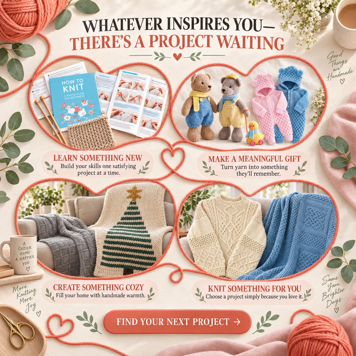 12 Beautiful Creations. One Unforgettable Knitting Journey.